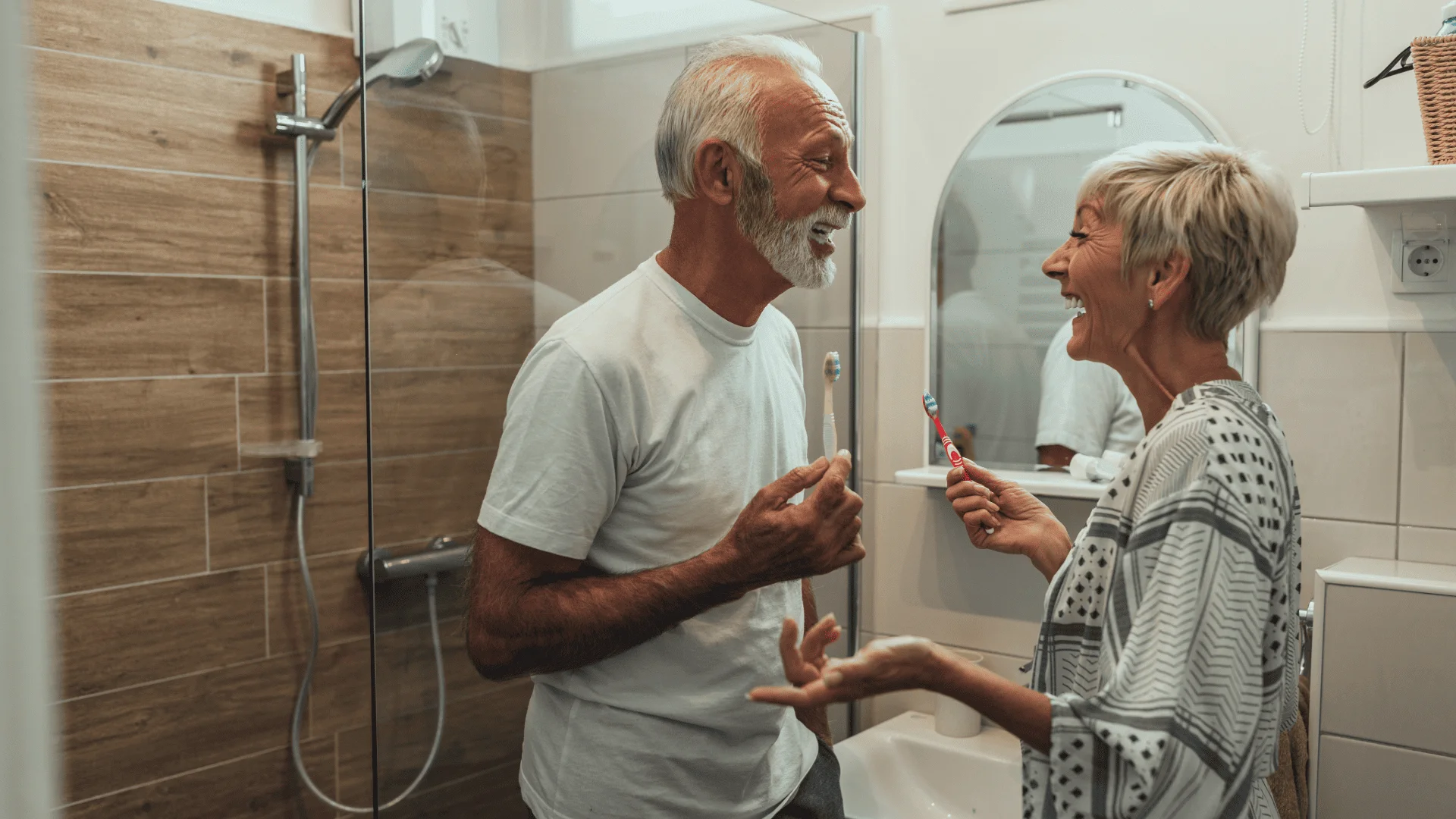 Salle de bain adaptée aux seniors